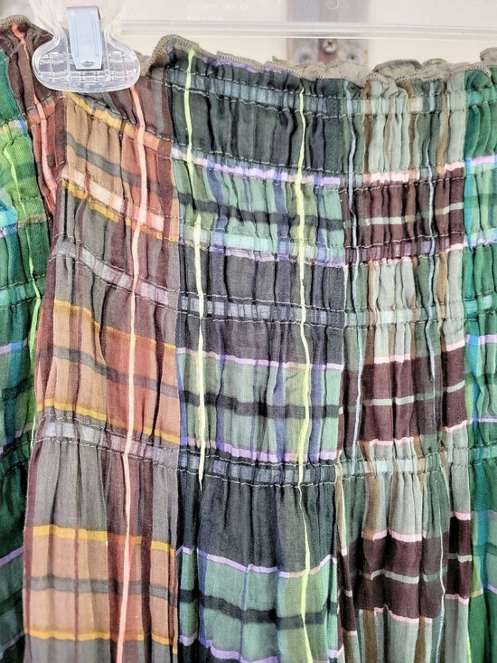 Free People FP ONE plaid Lausanne Midi9 Convertible Skirt /dress Autumnal Shades - Picture 3 of 13
